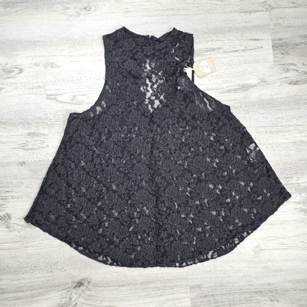 New Taylor & Sage Lacey Trapeze Tank Top Large